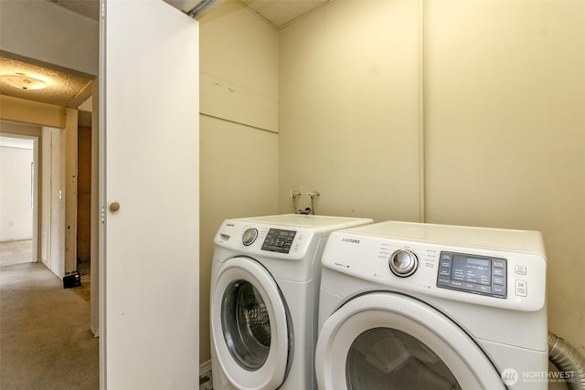 1632 Aberdeen Ave NE, Renton, WA 98056 - laundry room featuring separate washer and dryer and carpet