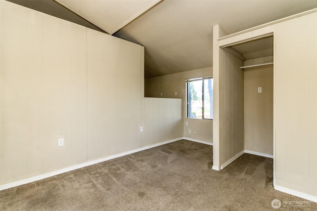 1632 Aberdeen Ave NE, Renton, WA 98056 - unfurnished bedroom featuring carpet and vaulted ceiling