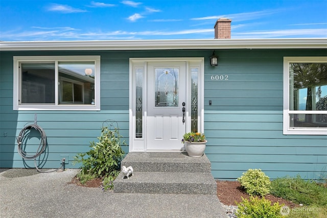 6002 Ridgeview Pl, Ferndale, WA 98248 - entrance to property featuring a chimney