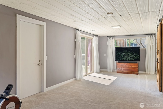 922 SW 160th St, Burien, WA 98166 - spare room featuring carpet floors and wooden ceiling