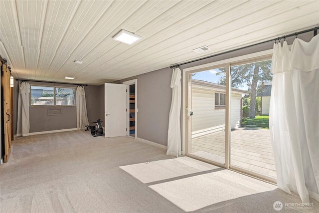922 SW 160th St, Burien, WA 98166 - doorway to outside featuring carpet and baseboards
