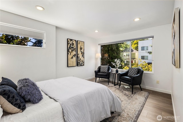 1804 25th Ave Unit A, Seattle, WA 98122 - bedroom featuring wood finished floors and recessed lighting