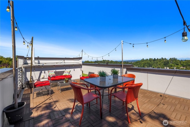 1804 25th Ave Unit A, Seattle, WA 98122 - wooden deck featuring outdoor dining space