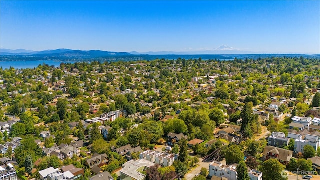 1804 25th Ave Unit A, Seattle, WA 98122 - aerial perspective of suburban area with a mountainous background