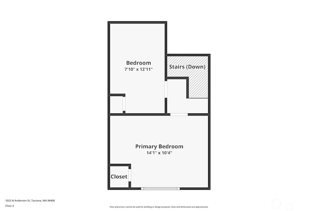 1022 N Anderson St, Tacoma, WA 98406 - view of home floor plan