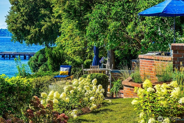 18 Holly Ln, Mercer Island, WA 98040 - view of yard featuring a water view