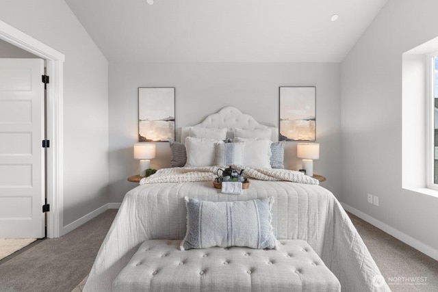 15726 40th Ave W Unit B3, Lynnwood, WA 98087 - carpeted bedroom featuring vaulted ceiling