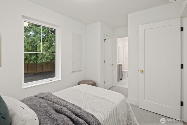 333 18th Ave, Kirkland, WA 98033 - bedroom featuring light carpet and ensuite bathroom