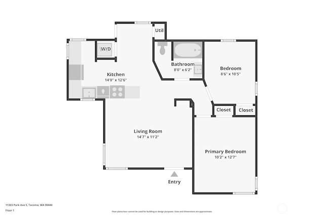 11303 Park Ave S, Tacoma, WA 98444 - view of room layout