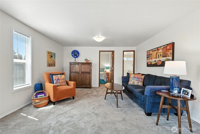 2102 35th Ave, Longview, WA 98632 - carpeted living area featuring baseboards