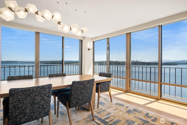 1620 43rd Ave E Unit 15A-B, Seattle, WA 98112 - dining space featuring a water view