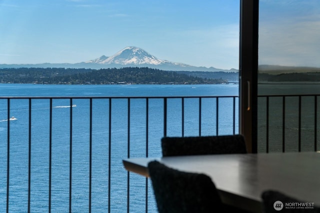 1620 43rd Ave E Unit 15A-B, Seattle, WA 98112 - balcony with a water and mountain view