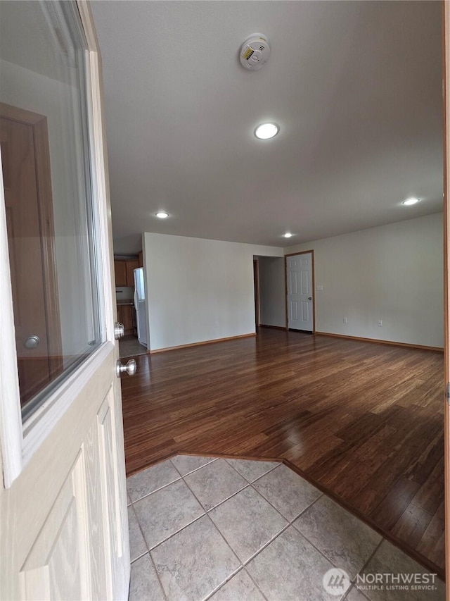 408 Eddy Ct, Port Townsend, WA 98368 - spare room with a smoke detector, tile patterned flooring, and recessed lighting