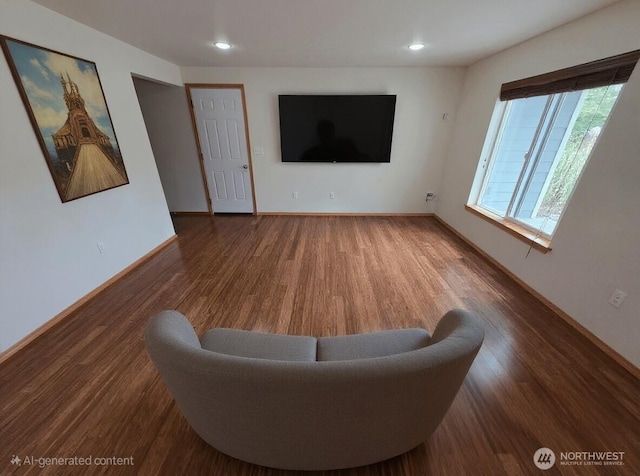 408 Eddy Ct, Port Townsend, WA 98368 - living room with wood finished floors and recessed lighting