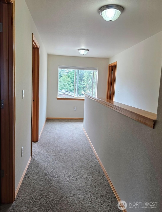 408 Eddy Ct, Port Townsend, WA 98368 - hallway featuring carpet and baseboards