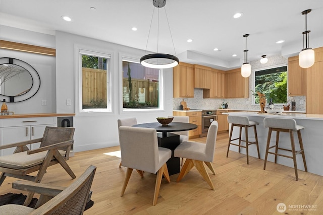 231 19th Ave, Kirkland, WA 98033 - dining space with recessed lighting and light wood-type flooring