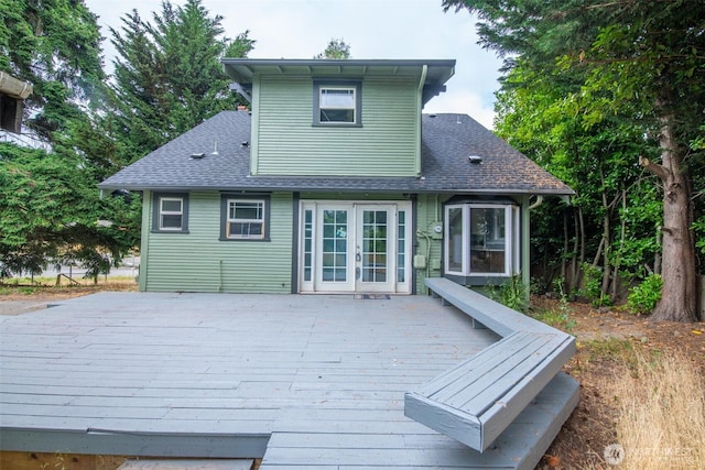 4061 E Howe St, Tacoma, WA 98404 - wooden terrace with french doors