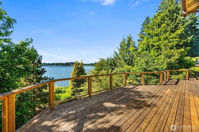 6701 Macintosh Ct SE, Olympia, WA 98513 - deck featuring a water view