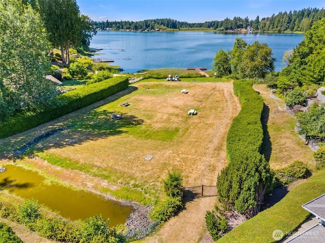 6701 Macintosh Ct SE, Olympia, WA 98513 - bird's eye view of a large body of water