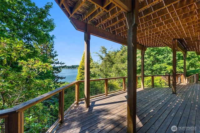 6701 Macintosh Ct SE, Olympia, WA 98513 - deck with a water view