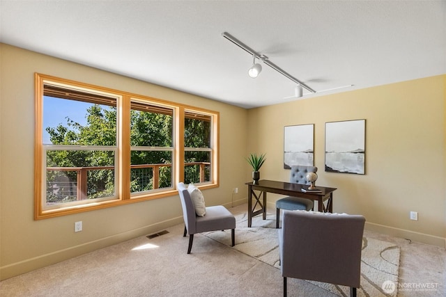 6701 Macintosh Ct SE, Olympia, WA 98513 - carpeted office space with baseboards and track lighting