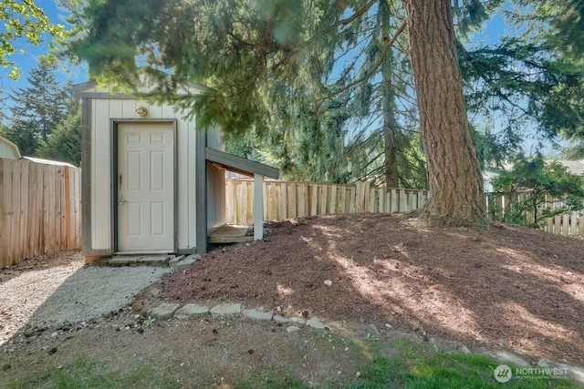 8106 186th Street Ct E, Puyallup, WA 98375 - fenced backyard featuring a shed
