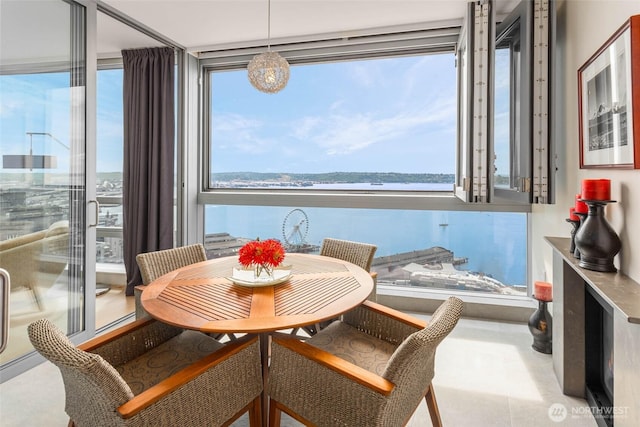 1521 2nd Ave Unit 2303, Seattle, WA 98101 - dining room with a water view