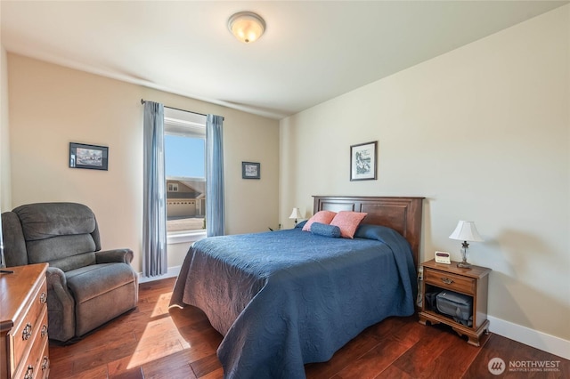 3516 Dianna Way, Wenatchee, WA 98801 - bedroom featuring dark wood-type flooring and baseboards
