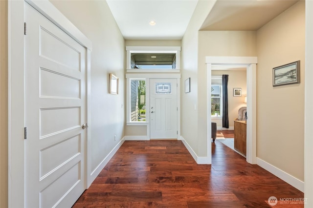 3516 Dianna Way, Wenatchee, WA 98801 - entrance foyer with dark wood finished floors and recessed lighting