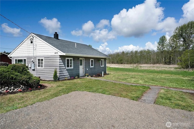 4476 Birch Bay Lynden Rd, Birch Bay, WA 98230 - view of front of house featuring a chimney and a front lawn