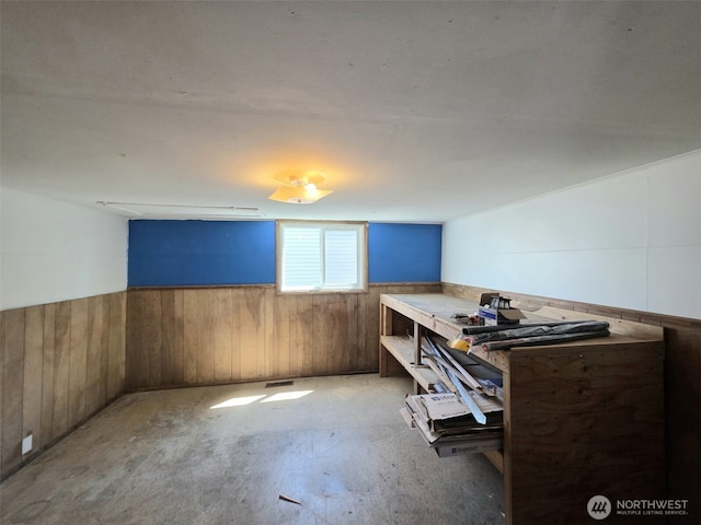 321 12th St, Raymond, WA 98577 - miscellaneous room with wood walls and wainscoting