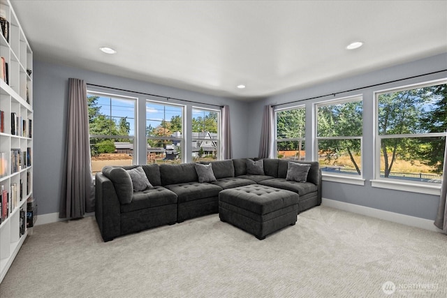 1427 114th Ave E, Edgewood, WA 98372 - living area with carpet flooring and recessed lighting