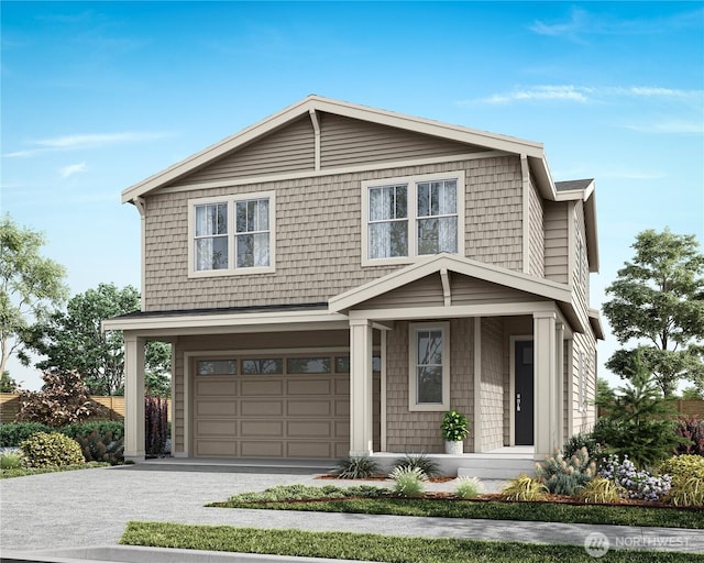 13931 178th St E Unit 39, Puyallup, WA 98374 - view of front facade featuring a garage and asphalt driveway