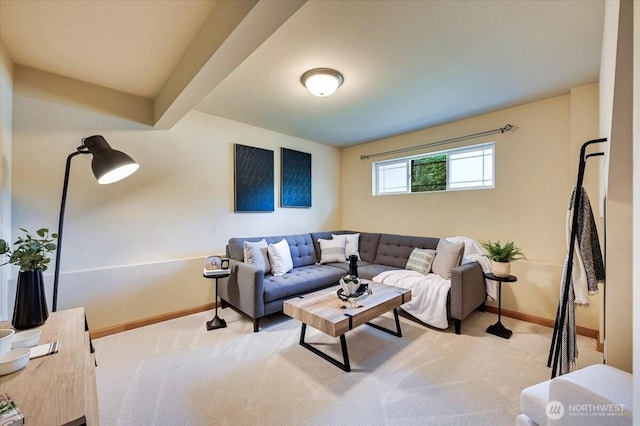 9411 18th Ave W Unit B, Everett, WA 98204 - carpeted living room with baseboards