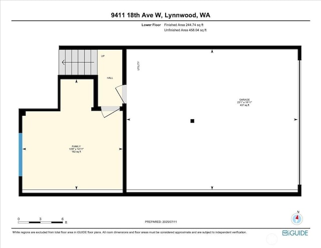 9411 18th Ave W Unit B, Everett, WA 98204 - view of floor plan / room layout