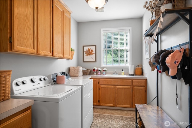 2060 Hammond Ave, Dupont, WA 98327 - laundry room with independent washer and dryer and cabinet space