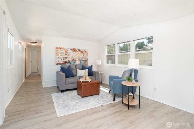 2500 Samish Way Unit 13, Bellingham, WA 98229 - living room with light wood-style floors and lofted ceiling