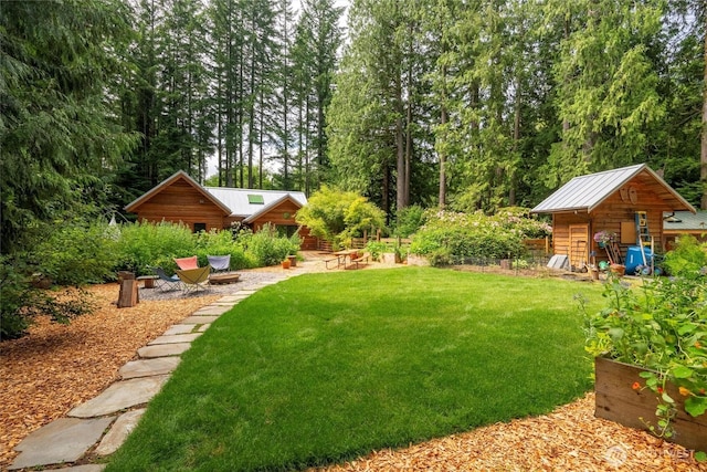 1692 Galbraith Ln, Bellingham, WA 98229 - view of grassy yard featuring an outdoor structure