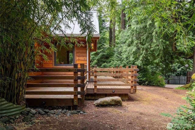 1692 Galbraith Ln, Bellingham, WA 98229 - view of wooden deck