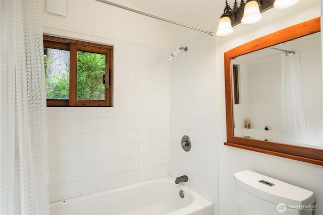 1692 Galbraith Ln, Bellingham, WA 98229 - bathroom featuring shower / tub combo and toilet