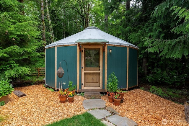 1692 Galbraith Ln, Bellingham, WA 98229 - view of shed featuring a forest view