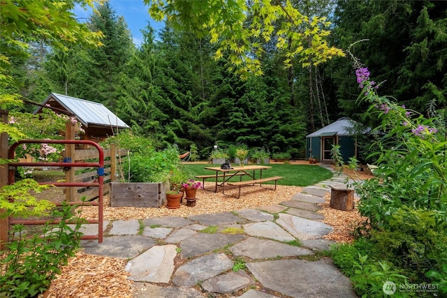1692 Galbraith Ln, Bellingham, WA 98229 - view of yard with an outbuilding