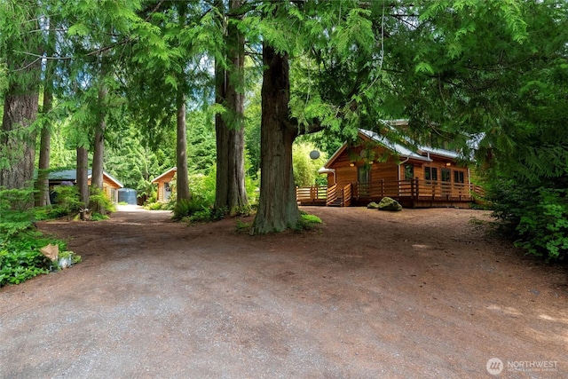 1692 Galbraith Ln, Bellingham, WA 98229 - view of yard with a deck