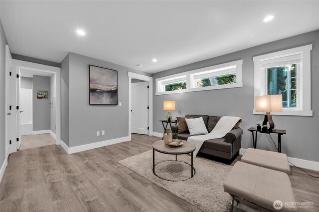 1315 Astor St, Bellingham, WA 98225 - living area featuring recessed lighting and light wood-style flooring