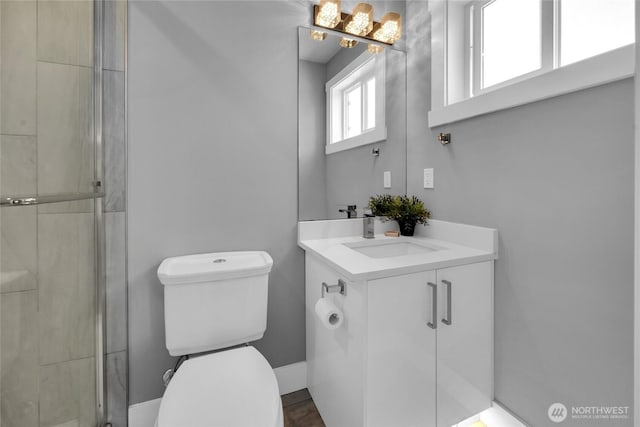 1315 Astor St, Bellingham, WA 98225 - bathroom with vanity and a stall shower