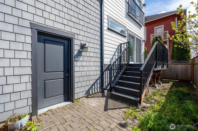 1315 Astor St, Bellingham, WA 98225 - view of exterior entry with a patio