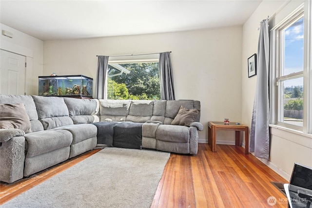 2639 Yew St, Bellingham, WA 98226 - living room featuring light wood-type flooring and baseboards