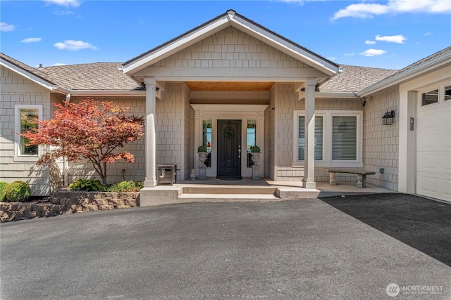 1776 Broadway Pl, Wenatchee, WA 98801 - property entrance with a shingled roof and a porch