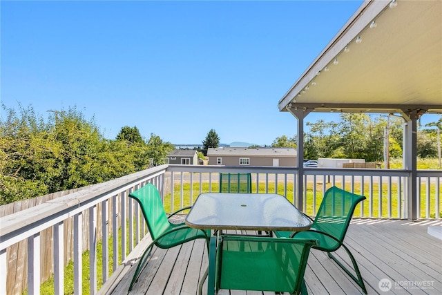 5594 Hillvue Rd, Blaine, WA 98230 - deck with a lawn and outdoor dining space