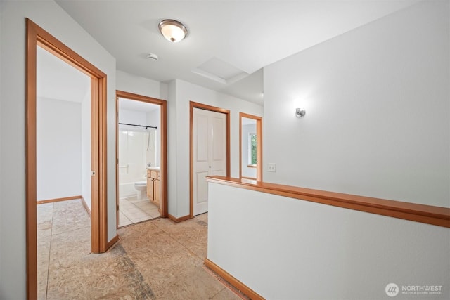 6214 Malloy Ave, Ferndale, WA 98248 - hall featuring attic access and baseboards